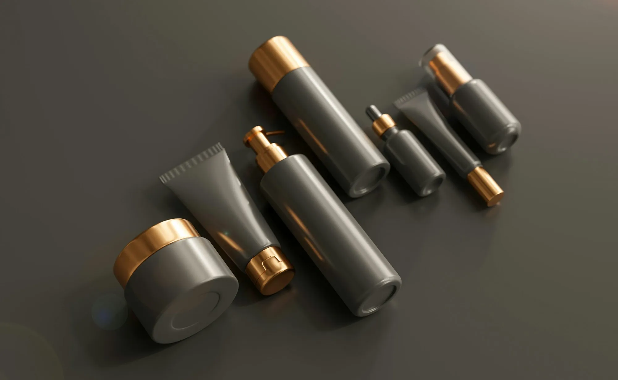Cosmetic bottles, tubes and jars